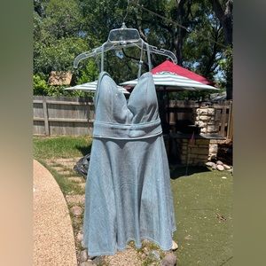 Blue women’s dress
